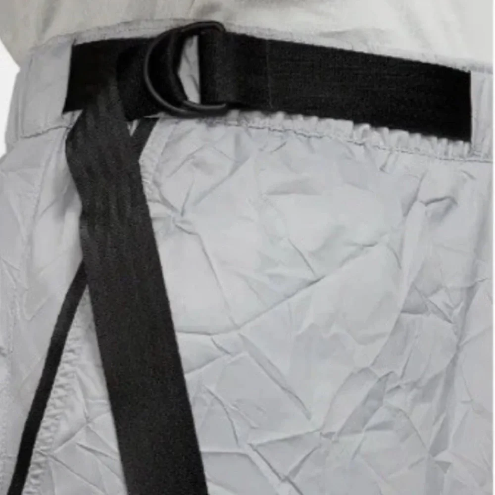 Nike Sportswear Tech Pack 9” Nylon Gray Crinkle Shorts CJ5188-073 XL